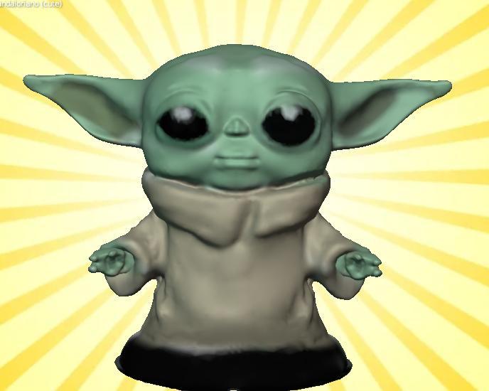 (2)funko pop figures of baby yoda