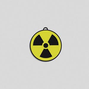 NUCLEAR SYMBOL EARRING