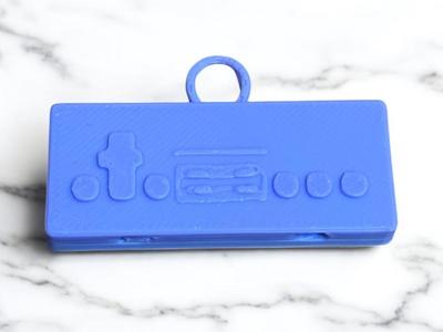 Retro Game Controller Keychain