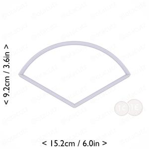 Slice (1∕3) of Pie Cookie Cutter 3.25in / 8.3cm