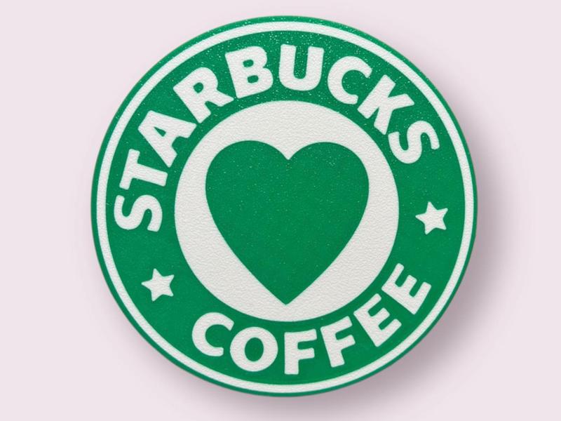 Starbucks Heart Coffee Cup Coaster