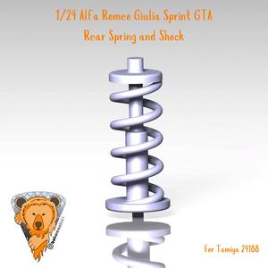 1/24 Alfa Romeo Giulia Sprint GTA Suspension upgrade, Tamiya, Front and Rear Spring