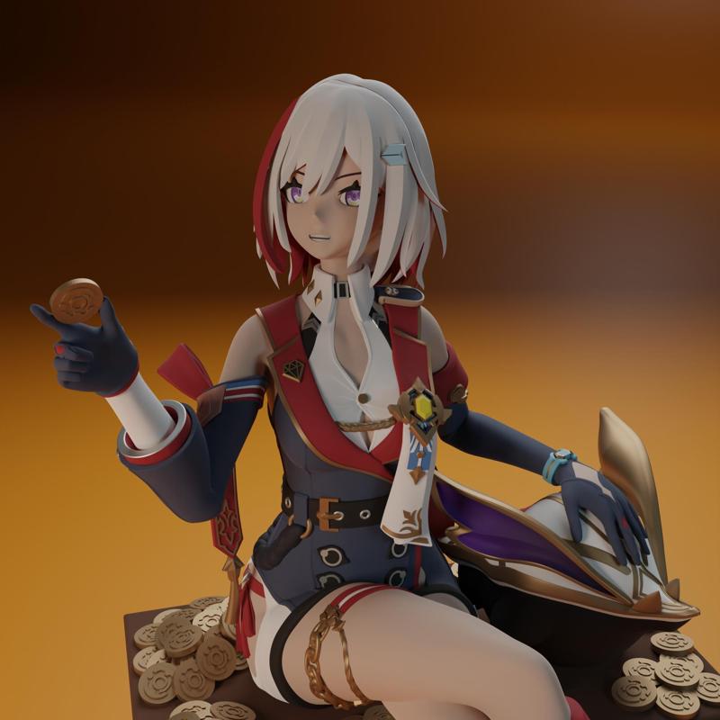 Topaz and Numby from Honkai Star Rail