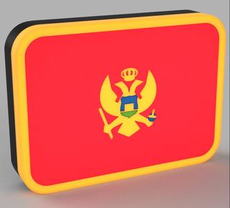 World Flags - Montenegro LED Lamp