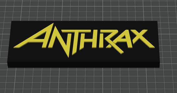 Anthrax Band Sign