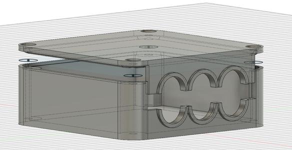 Krabice nízká na dráty - Cable box