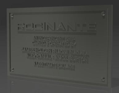 The Expanse Rocinante Plaque