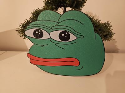Pepe the frog wall art 
