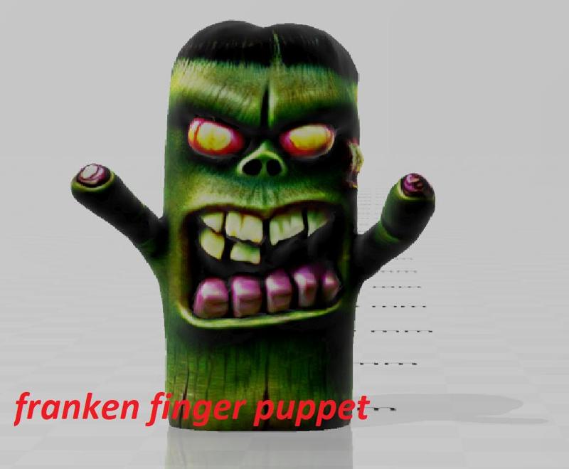 franken finger puppet
