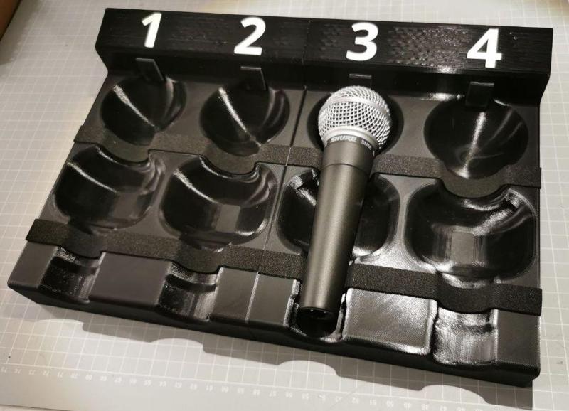 Shure SM58 Stage Microphone Floor Tray