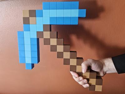 Minecraft Diamond Pickaxe (Prusa XL)