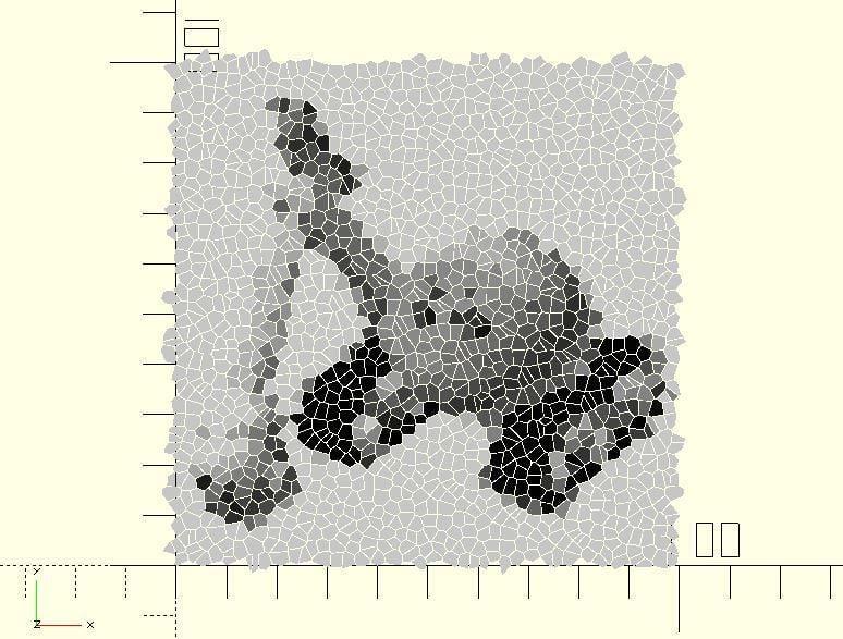 Voronoi crystallization