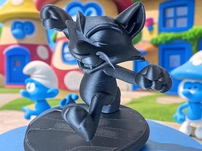 Smurf-style Bouncing Cat