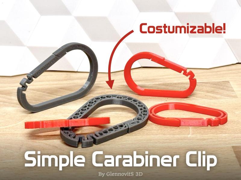 Simple Carabiner Clips - Style them your way!