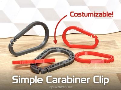 Simple Carabiner Clips - Style them your way!