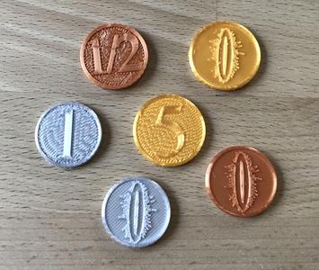 Münzen/Chips für das Monopoly-Spiel: Herr der Ringe