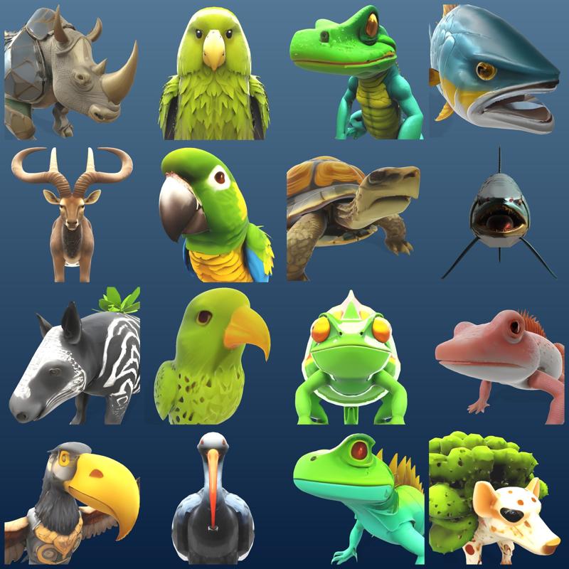 Fantastic Menagerie: Mythical Animal Figurine Collection