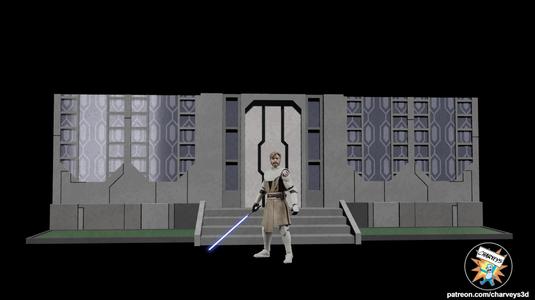 Star Wars Mandalore Street Diorama for 3.75" and 6" figures