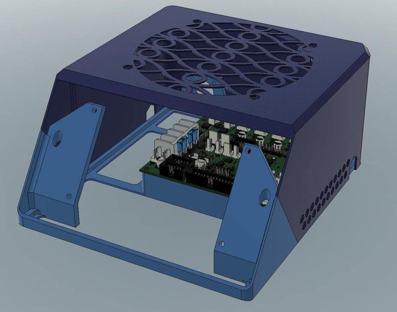 Enclosure for Duet 3 mini with Raspberry Pi 7i touchscreen