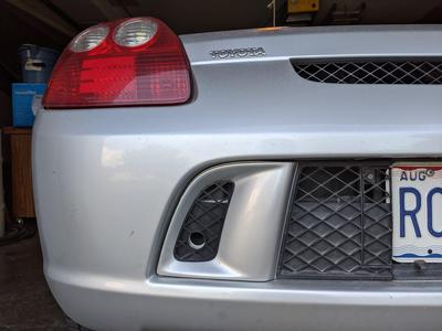 Rear grille inserts for 2003 Toyota MR2 Spyder