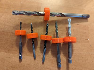 Parametric Customizable Drill Depth Stops