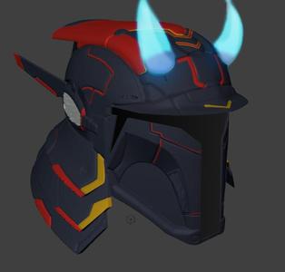 Mandalorian Samurai Helmet