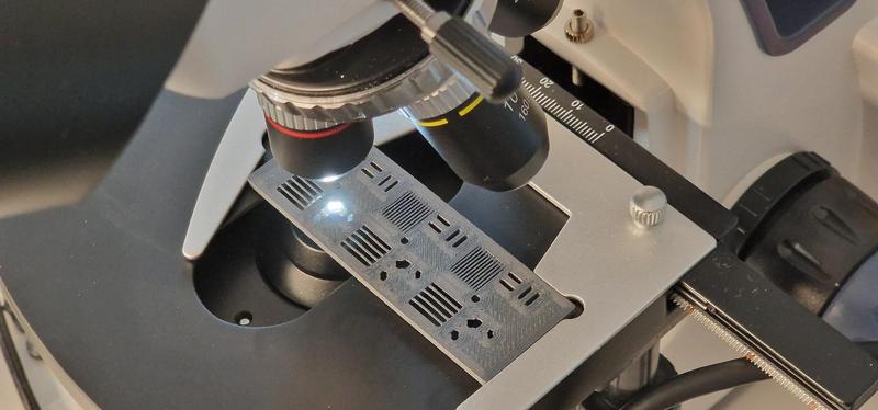 Microscope Slide for filament inspection & PC Blend CF inspection images
