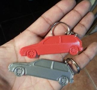 Fiat uno keychain, key ring . key ring .