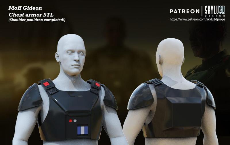 Moff Gideon Armor Full Size 3d print ready STL 3D print model