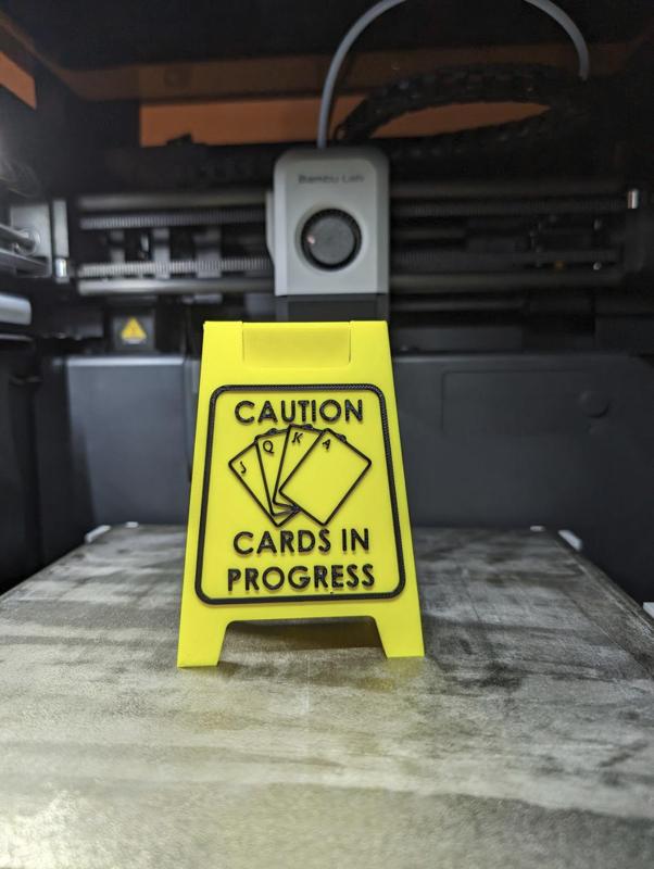 Caution Cards In Progress Wet Floor Sign