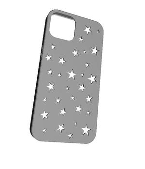 iPhone 13 Case, Falling Stars with push  buttons