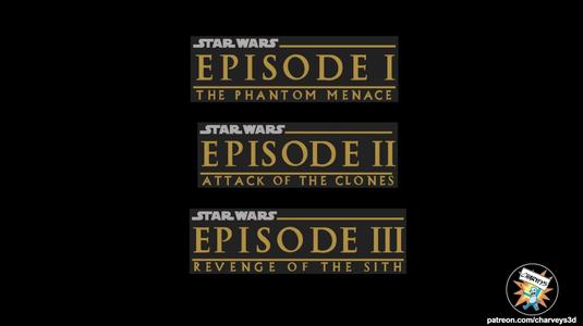 Star Wars Prequel Trilogy Logos