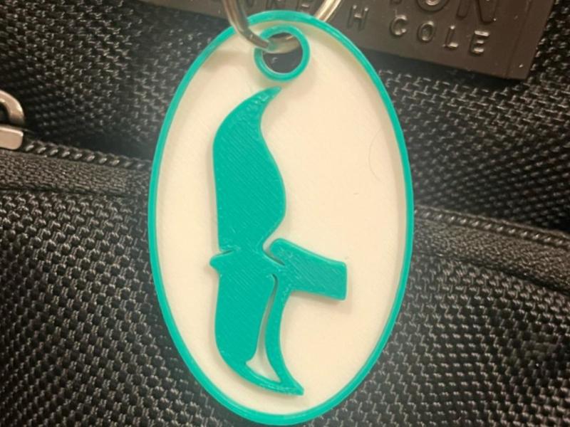 Whale Tail Keychain