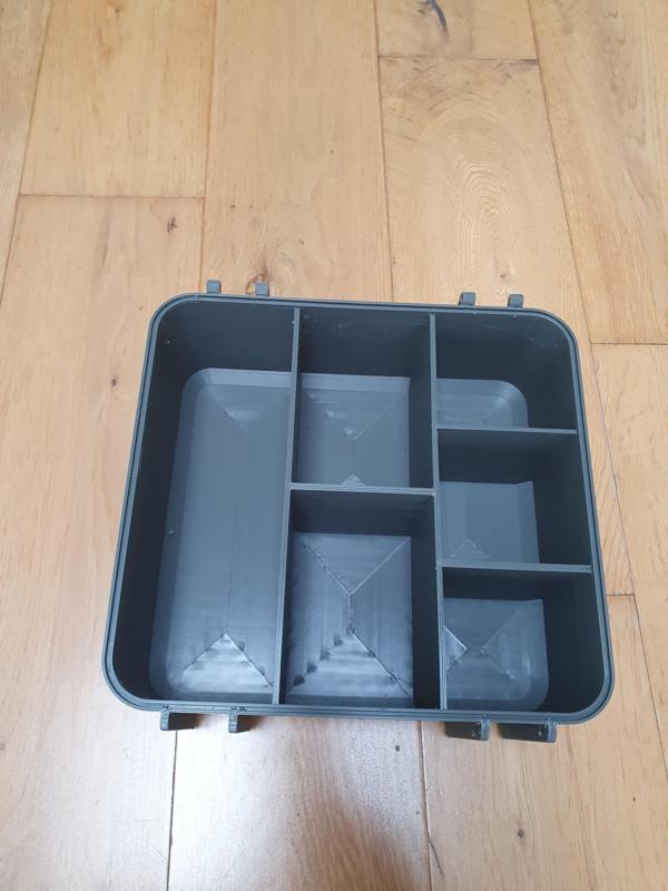 Tool Box Base Medium with Divider 6 Vertical Compartments