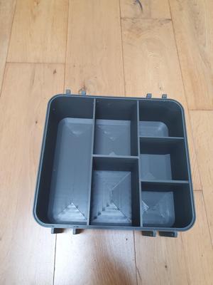 Tool Box Base Medium with Divider 6 Vertical Compartments