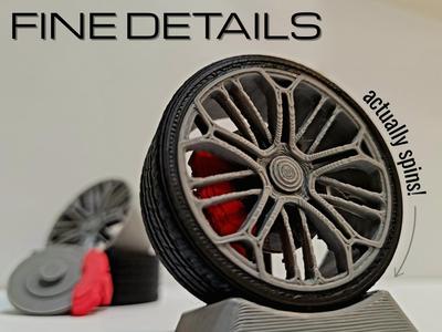 Working Car Wheel that Spins!