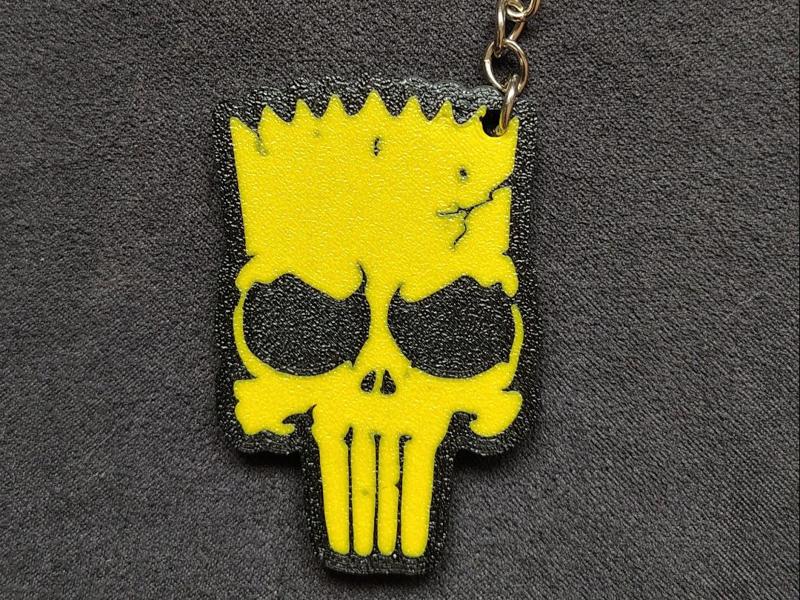 Punisher Bart Keychain