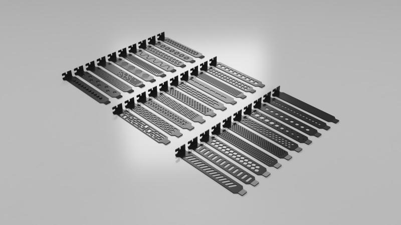 PC Extension Card Slot Brackets in 30 Variation for Standard and Low Profile