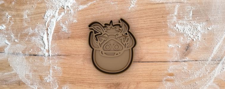 Pumba cookie cutter from the Lion King