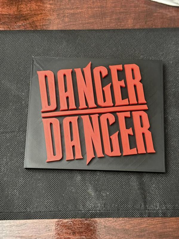 Danger Danger 80's Band Sign