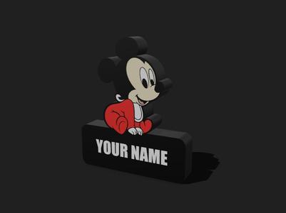 Customizable Baby Mickey Lightbox