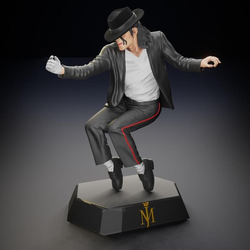 Michael Jackson Toe Stand dance move statue