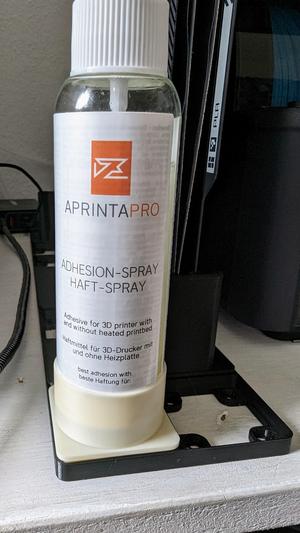 Gridfinity Aprintapro adhesive bottle holder (37,4mm diameter spray bottle)