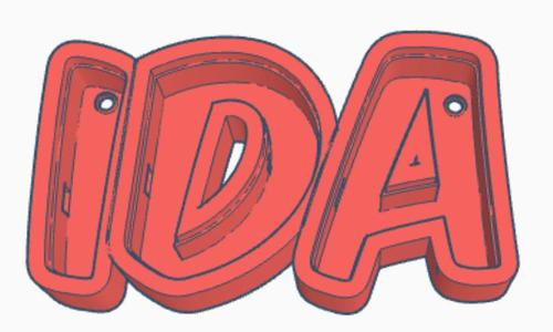 IDA LED- Namenslampe (Name lamp)
