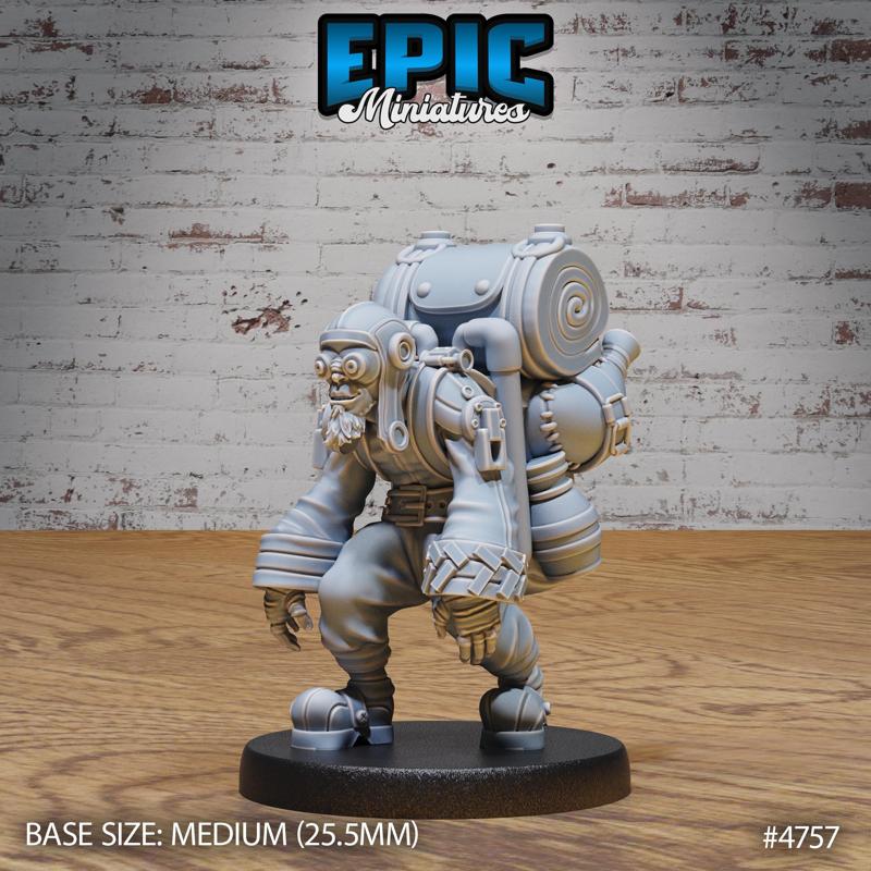 Airship Pilot ‧ DnD Miniature ‧ Tabletop Miniatures ‧ Gaming Monster ‧ 3D Model ‧ RPG ‧ DnDminis ‧ STL FILE