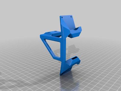 My3D Dual Radial Fan Mount (1 piece, no supports) 