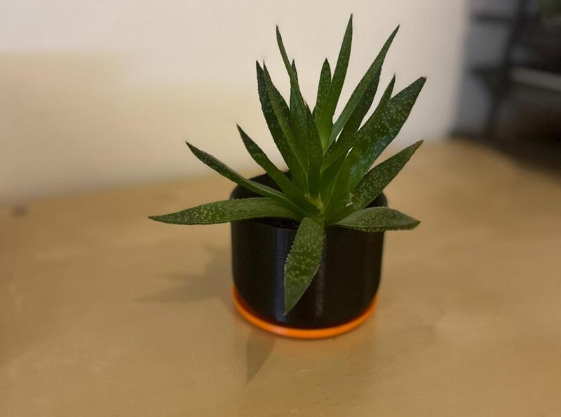 Clean Flower Pot With Drainage Hole