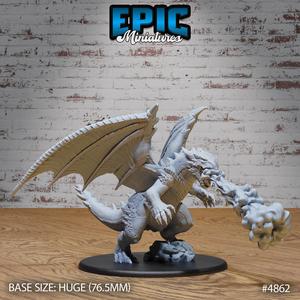 Bipedal Dragon Firebreath ‧ DnD Miniature ‧ Tabletop Miniatures ‧ Gaming Monster ‧ 3D Model ‧ RPG ‧ DnDminis ‧ STL FILE