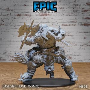 Giant Dragon Hunter Attack ‧ DnD Miniature ‧ Tabletop Miniatures ‧ Gaming Monster ‧ 3D Model ‧ RPG ‧ DnDminis ‧ STL FILE