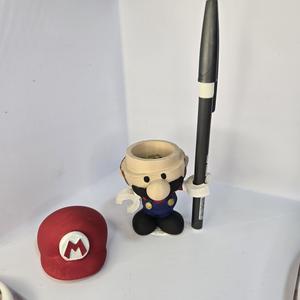 Mini Mario Toy (Mario vs Donkey kong) Pen Holder & Head Container 3D File